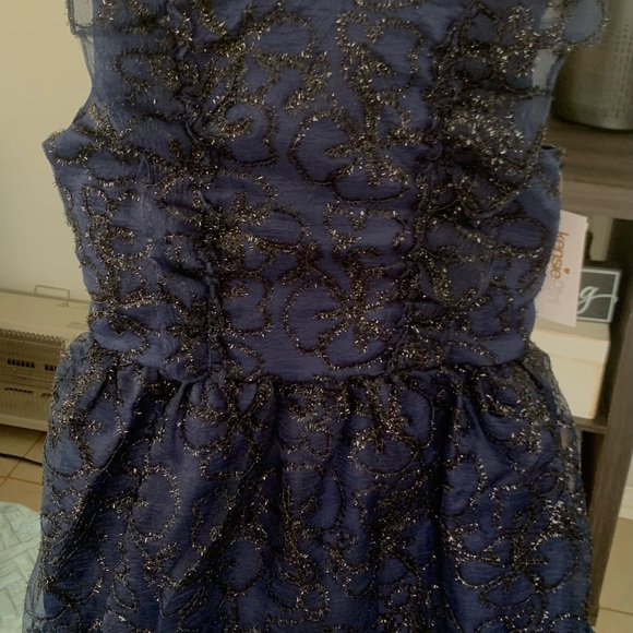 NWT Kensie Girl’s metallic blue dress special occasion - Picture 6 of 7